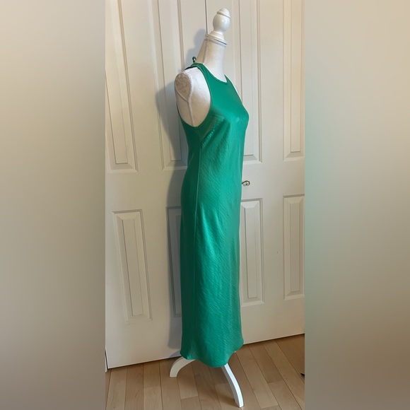 NWT HOUSE OF HARLOW 1960 Sleeveless Maxi Dress, Green, Size Medium, WITH DEFECT - Picture 2 of 4